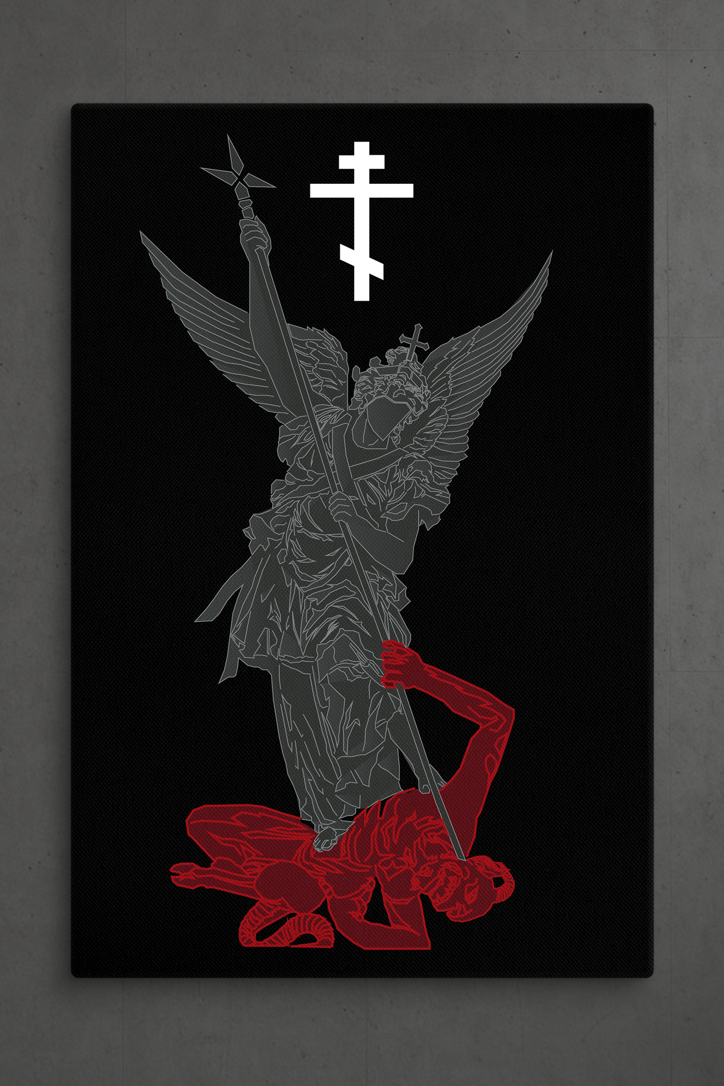 SAINT MICHAEL Canvas – Orthodox Cross
