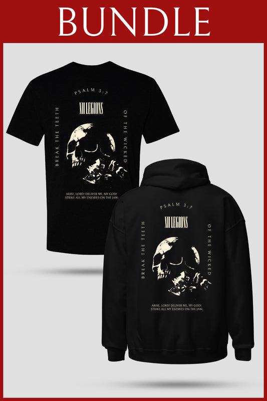 PSALM 3:7 T-SHIRT/HOODIE BUNDLE