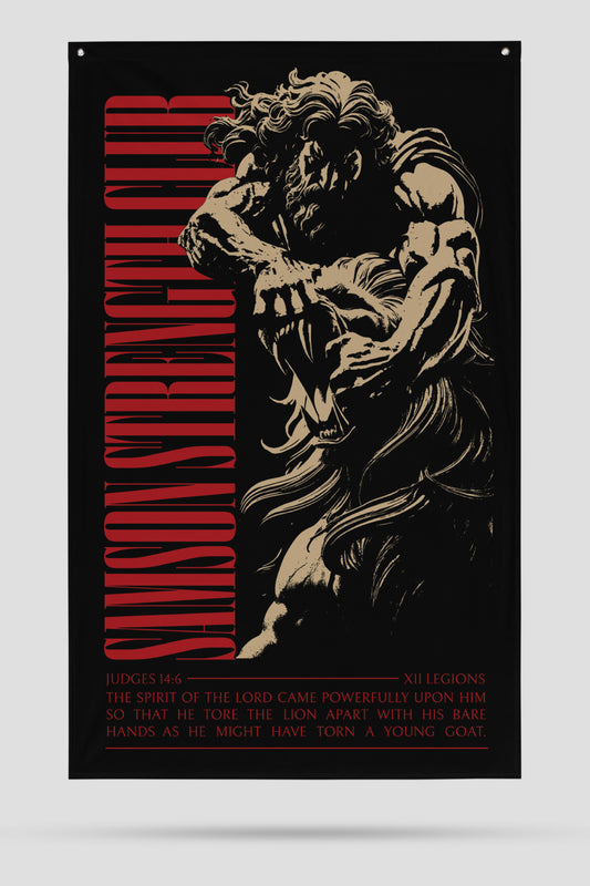 SAMSON STRENGTH CLUB Flag